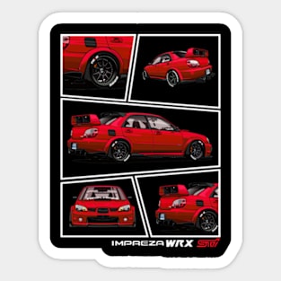 Subaru Impreza hawkeye WRX STI, JDM Sticker